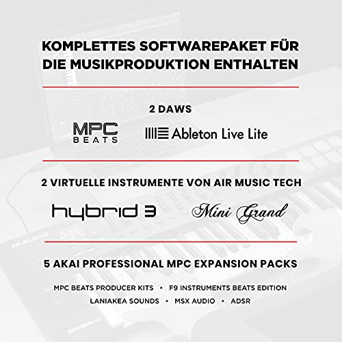 Midi-Keyboard M-Audio Oxygen 49 V – 49-Tasten USB MIDI