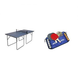 Mini-Tischtennisplatte JOOLA Tischtennisplatte Midsize, 168 x 84 x 76 cm & Tischtennis-Set Family