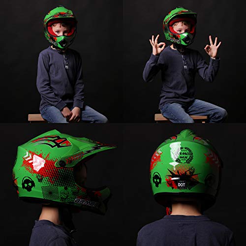 Motocross-Helm Armor HELMETS® AKC-49 „Green“