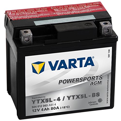 Motorrad-Batterie Varta 58008 504012003A514 Powersports AGM