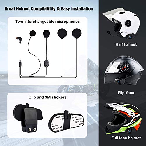 Motorrad-Headset Fodsports FX6 Motorrad Bluetooth Intercom