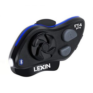 Motorrad-Headset LEXIN FT4Pro Helm Intercom mit Scheinwerfer