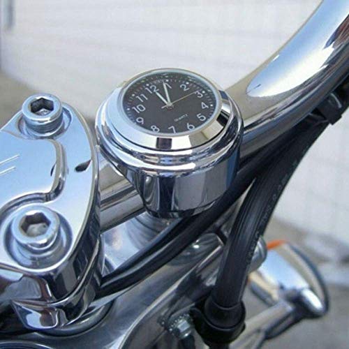 Motorrad-Uhr Riloer 2pcs 7/8 Zoll Motorrad Lenkeruhr