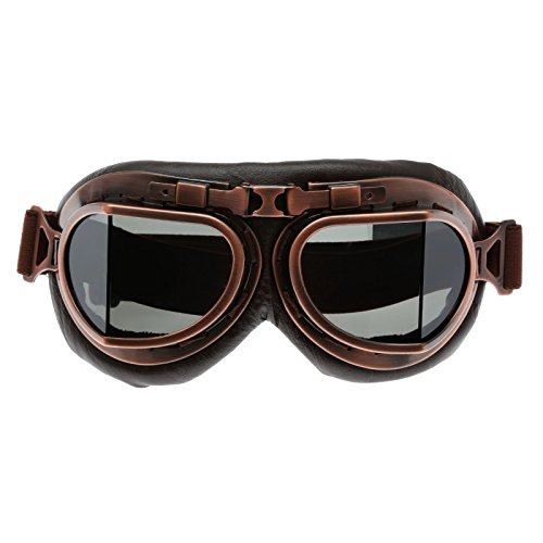 Motorradbrille (retro) MUXSAM Vintage Sonnenbrille Schutzbrille