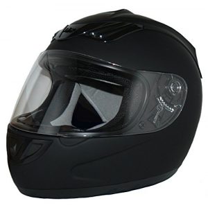 Motorradhelm protectWEAR H-510-ES-L , Größe L, Matt-Schwarz