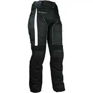 Motorradhose HEYBERRY Damen sportlich Textil Schwarz Weiß