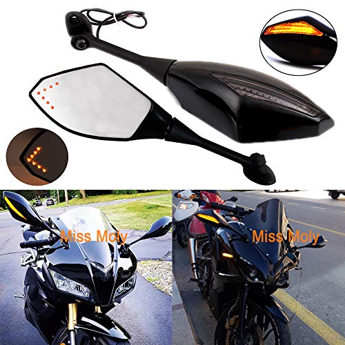 Die beste motorradspiegel miss moly schwarz motorrad signal licht Bestsleller kaufen