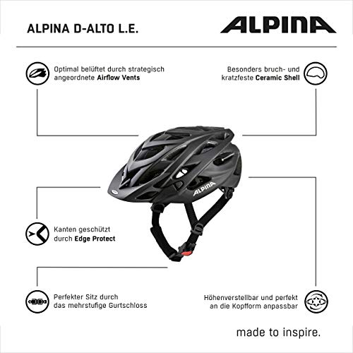 MTB-Helm ALPINA Unisex – Erwachsene, D-ALTO L.E. Fahrradhelm