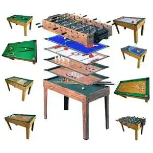 Multifunktionsspieltisch Mendler Tischfußball Billard Hockey 9in1