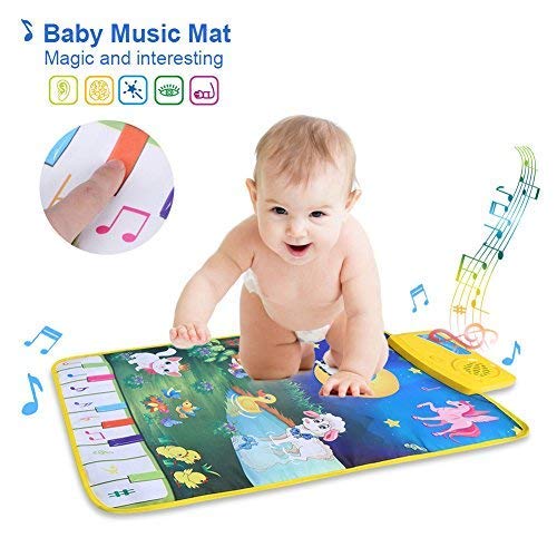 Musikmatte Zerodis Baby Musical Teppich Spielteppich Klavier Tier
