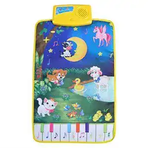 Musikmatte Zerodis Baby Musical Teppich Spielteppich Klavier Tier