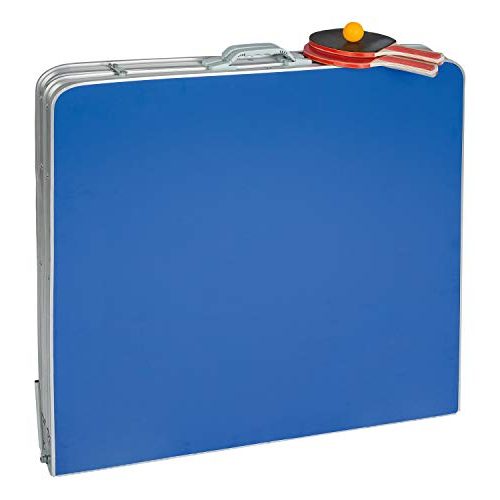 Outdoor-Tischtennisplatte Idena 40464 – Tischtennisplatte compact, klappbar, 160 x 80 x 70 cm