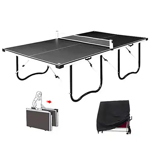 Outdoor-Tischtennisplatte Stoge Upgrade Faltbar Tischtennisplatte Outdoor/Innen, Tischtennistisch