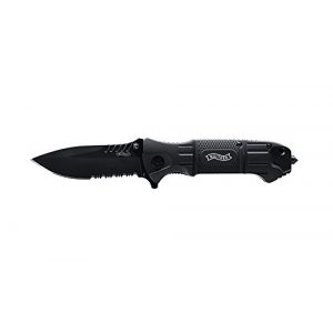 Outdoormesser walther Messer Black Tac Knife, Schwarz