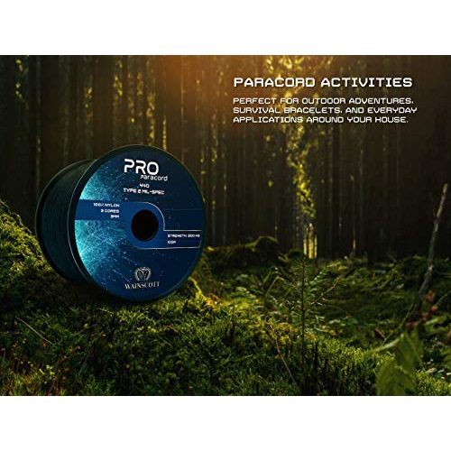 Paracord Pro paracord 100M Seil aus reißfester Nylonschnur