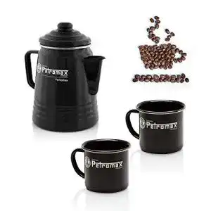 Perkolator GRILL EXPERTE Kaffee Set Sunday ON Tour schwarz
