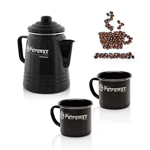 Perkolator GRILL EXPERTE Kaffee Set Sunday ON Tour schwarz