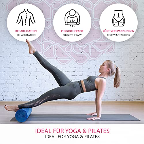 Pilates-Rolle POWRX Yoga-Rolle EPS Material//Schaumstoff-Rolle/Foam-Roller