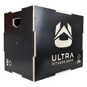 Plyo-Box Ultra Fitness Gear 3-in-1 aus Holz, rutschfest