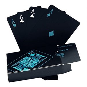 Pokerkarten Hongyantech Schwarze Spielkarten Wasserdicht