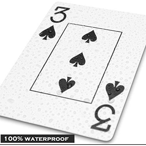 Pokerkarten LMS Plastik mit Cut Card – [2 x] hochwertige 54 Blatt