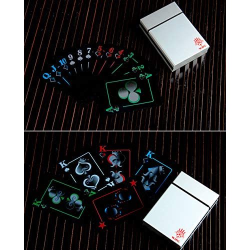 Pokerkarten Oumezon Premium Schwarze Wasserdichtes Profi