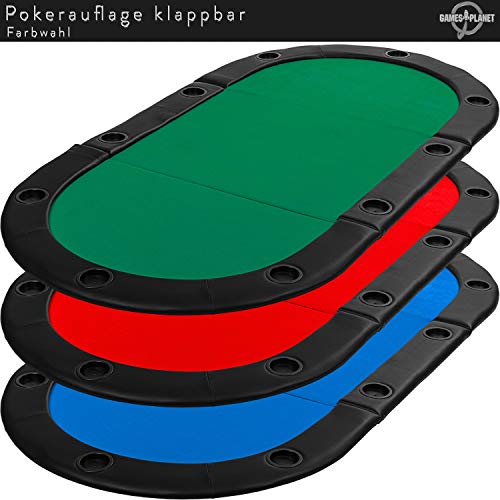 Pokertisch Maxstore Faltbare Pokerauflage „Straight Flush“ mit Tasche