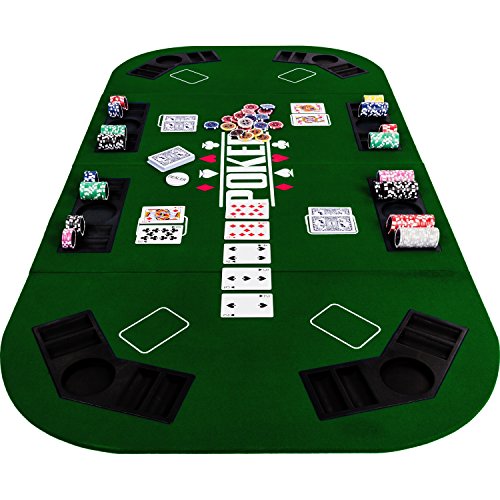 Pokertisch Maxstore Faltbare Pokerauflage „Straight“ für bis zu 8