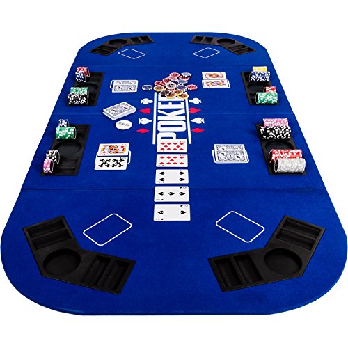 Pokertisch Maxstore Faltbare Pokerauflage „Straight“ für bis zu 8
