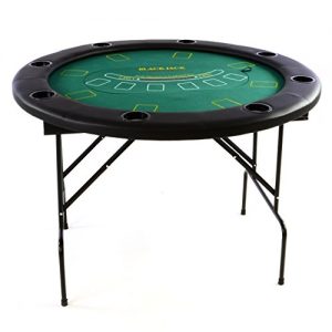 Pokertisch Nexos Profi Casino klappbar Rund Ø 120 cm; 4 in 1