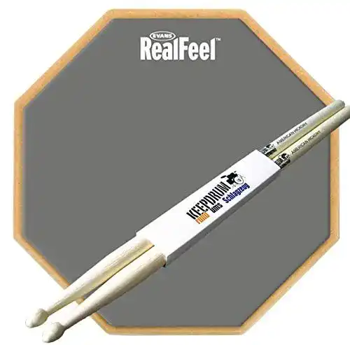 Practice-Pad Evans RF12D Real Feel Practice Pad Übungspad 2-seitig