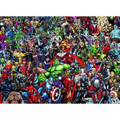 Puzzle Clementoni 39411 Marvel Universe – 1000 Teile, Impossible