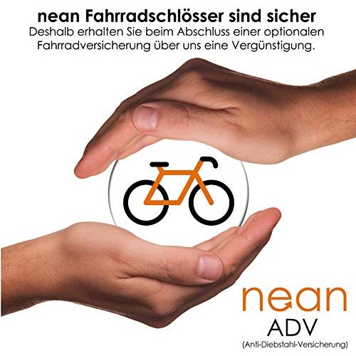 Rahmenschloss nean Fahrrad-Rahmen-Ring-Schloss, Ketten-Schloss