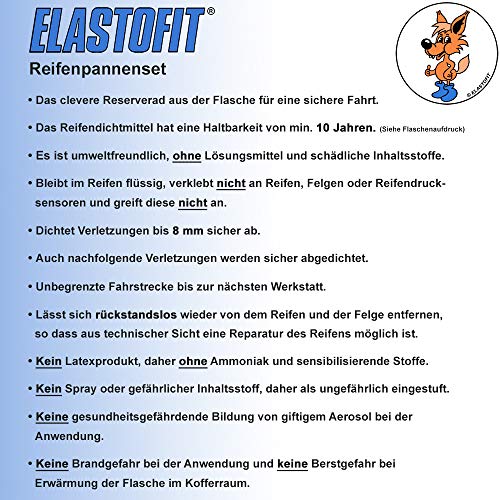 Reifendichtmittel ELASTOFIT Nachfüllpack Pannenset (700ml)