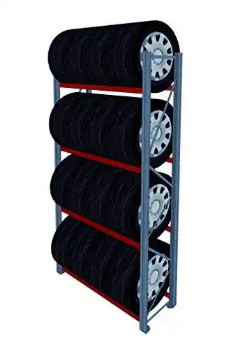 Reifenregal meets-ecommerce Grundfeld UR 2500x1270x400 mm