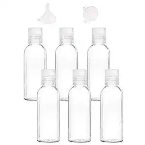 Reiseflaschen 100ml Ealicere 6 Stück Reiseflasche Set und 2 x trichter