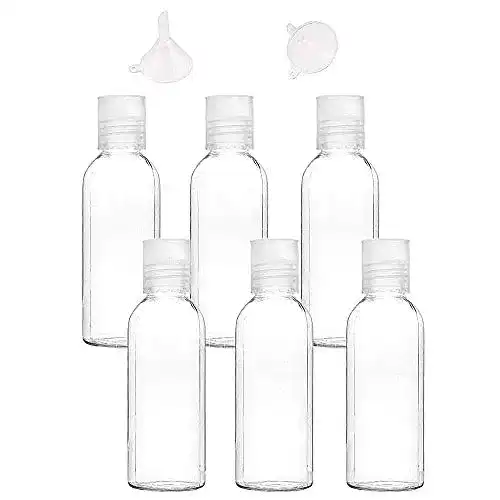 Die beste Reiseflaschen 100ml Ealicere 6 Stück Reiseflasche Set und 2 x trichter 2026 Test Bestseller Reiseflaschen 100ml Ealicere 6 Stück Reiseflasche Set und 2 x trichter
