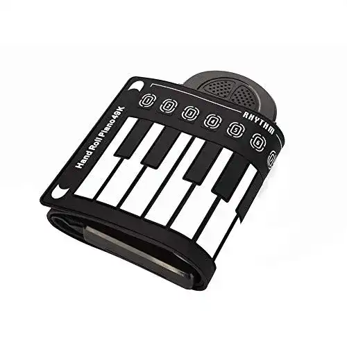 Rollpiano Drfeify Silikon Roll Up Piano, 49 Tasten mit 6 Demo-Songs