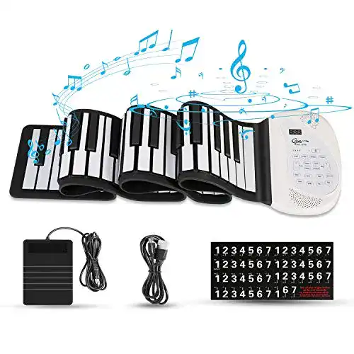 Die beste Rollpiano Hricane Roll Up Piano Keyboard, tragbar elektronisch 2026 Test Bestseller Rollpiano Hricane Roll Up Piano Keyboard, tragbar elektronisch