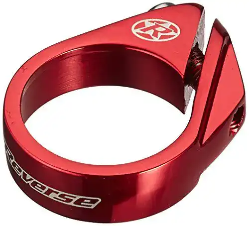 Sattelklemme Reverse Bolt Clamp 34.9mm rot