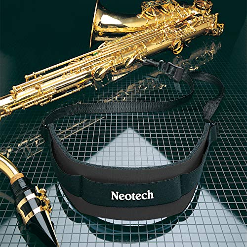 Saxophongurt Neotech , , weich Normal, Haken mit Drehgelenk Regular schwarz 1901162