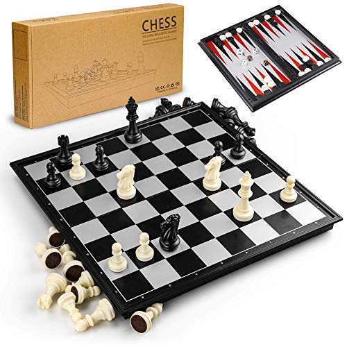 Die beste schachbrett gibot 3 in 1 schachspiel magnetisch 32cm x32 cm Bestsleller kaufen