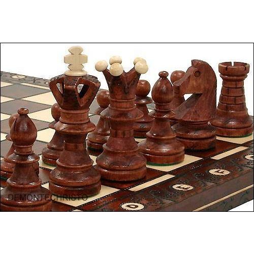 Schachbrett Unbekannt Schach-Set aus Holz, in Kassette, 54 cm