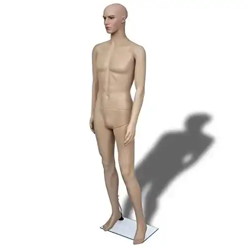 Schaufensterpuppe vidaXL Mann Männlich Puppe Schaufensterfigur