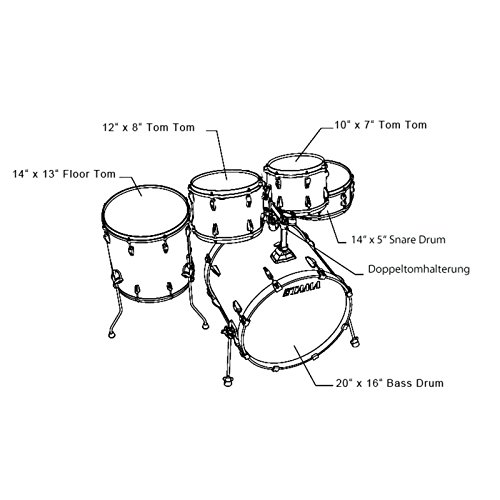 Schlagzeug TAMA RM50YH6-BK Rhythm Mate Set (5-teilig)