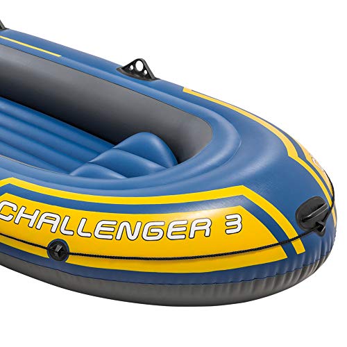 Schlauchboot Intex Challenger 3 Set 3-teilig – Blau / Gelb