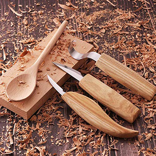 Schnitzwerkzeug SanGlory Holz- Set, 3PCS Holz Schnitzmesser