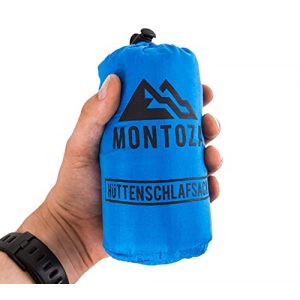 Seidenschlafsack montoza Hüttenschlafsack – Ultraleicht 170g blau