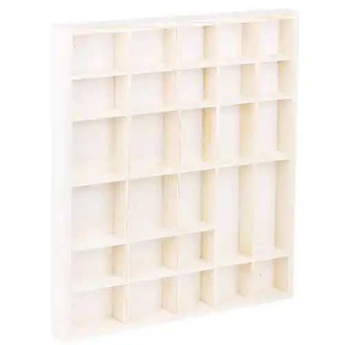 Setzkasten holzalbum Hängevitrine Regal Holz 45×40 cm