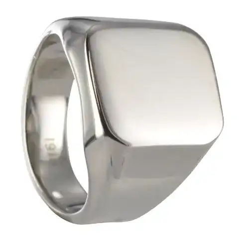 Siegelring Ring4you2 Edelstahl Herrenring Monogramm Gravur